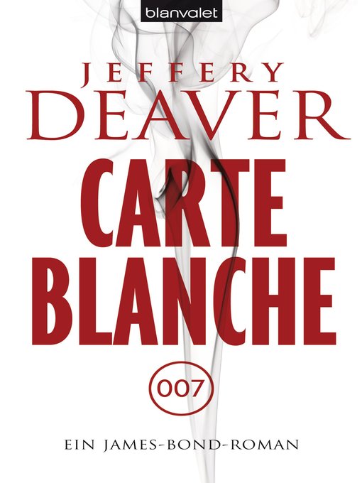Title details for Carte Blanche by Jeffery Deaver - Wait list